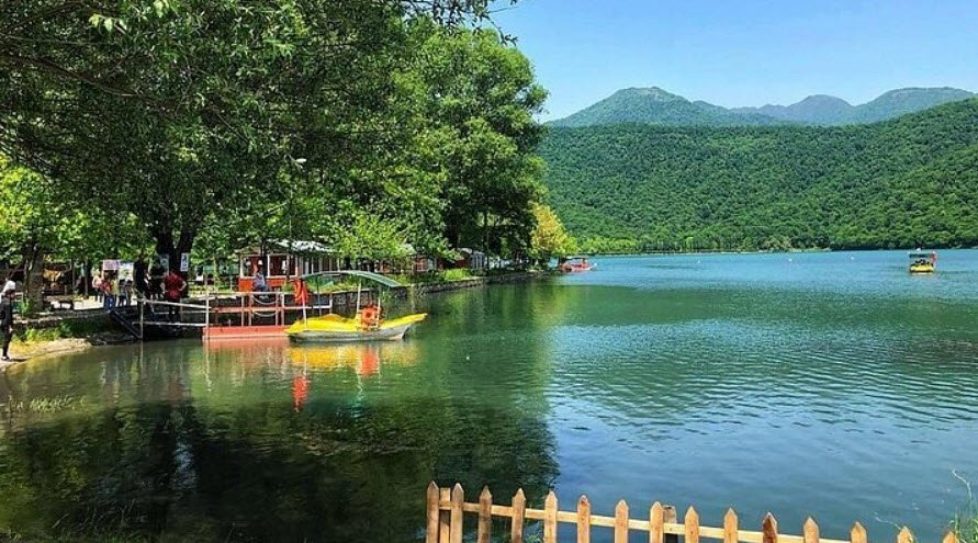 Nohur Lake (Nohurgol), Gabala, Azerbaijan